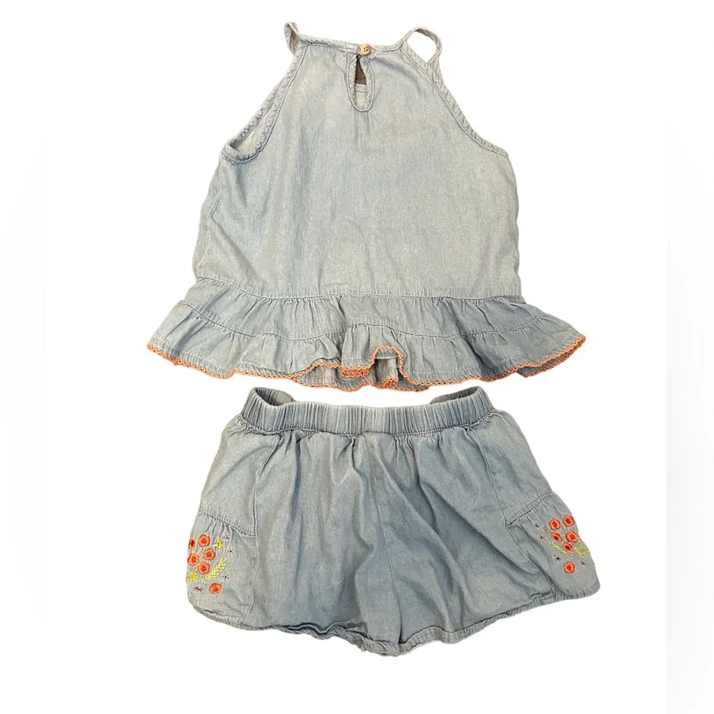 Vince Camuto denim and floral summer set